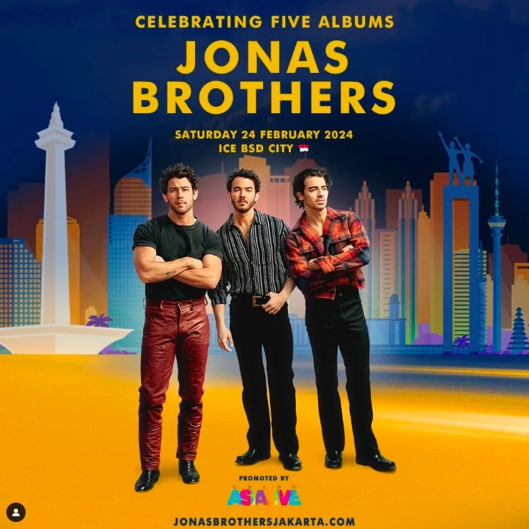 Jonas Brothers Siap Gelar Konser di Jakarta pada Februari 2024