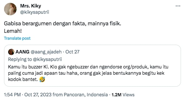 Curhat Kapok <i>Roasting</i> Ganjar, Kiky Saputri Dituding Buzzer hingga Kena <i>Body Shaming</i>