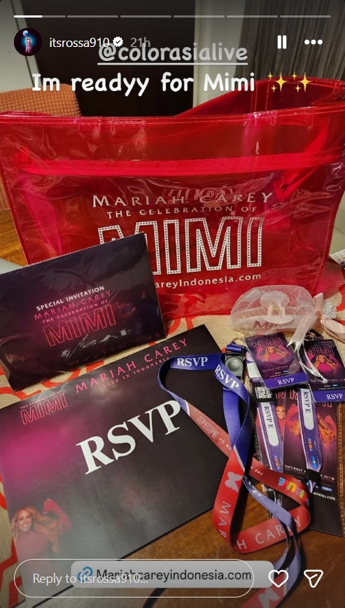 Rossa Pamer Undangan Spesial Konser Mariah Carey di Indonesia