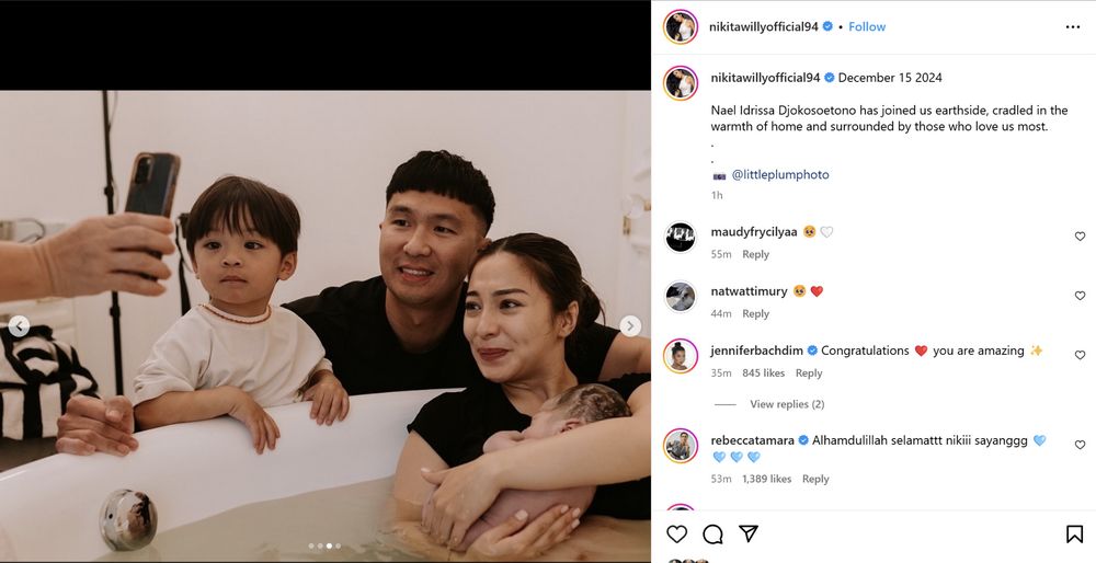 Selamat! Nikita Willy Melahirkan Anak Kedua