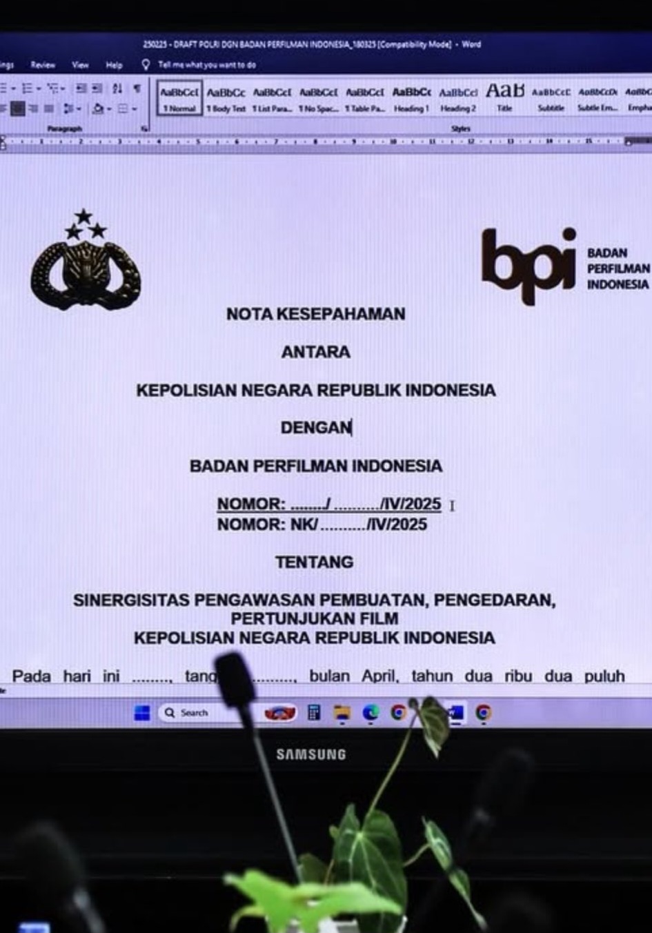 Fedi Nuril dan Sutradara Charles Gozali Tanggapi Kerja Sama Badan Perfilman dengan POLRI