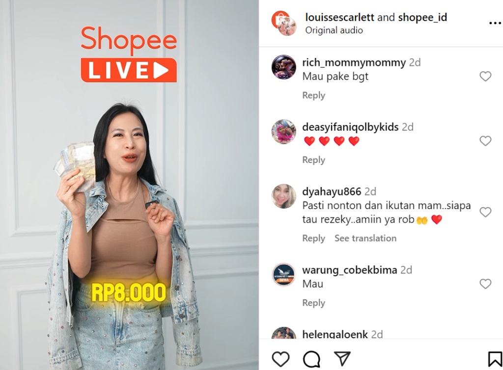 <i>Flash Sale</i> Mobil Cuma Rp8 Ribu di Shopee Live Malam Ini Bersama Mami Louisse