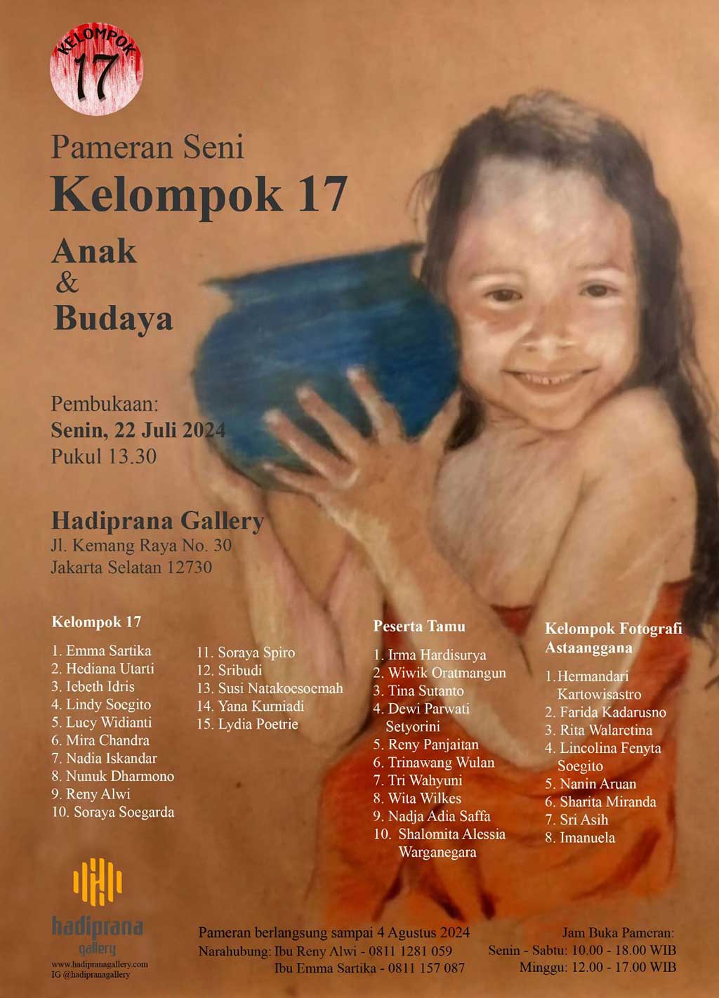 Kelompok 17 Angkat Isu Pentingnya Menjaga Generasi Penerus lewat Lukisan dan Fotografi