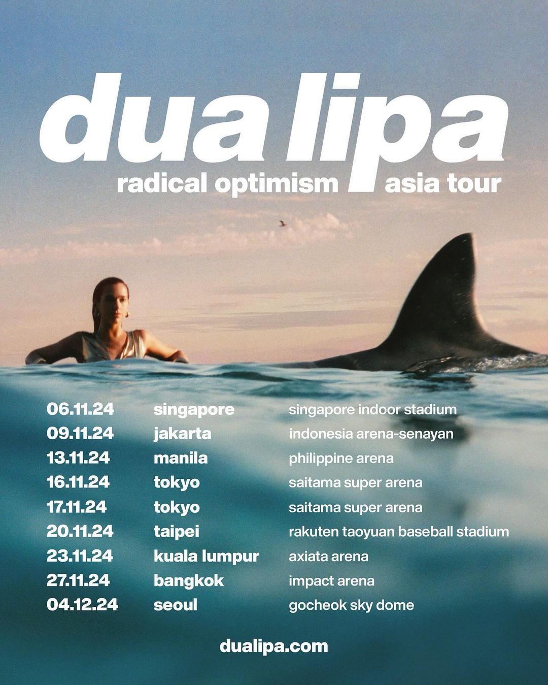Dua Lipa akan Konser di Jakarta November 2024