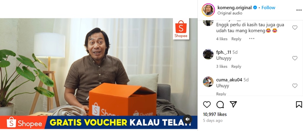 Fitur Garansi Tepat Waktu Bikin Ayu Ting Ting, Komeng, dan Lesti Kejora Makin Nyaman Belanja di Shopee
