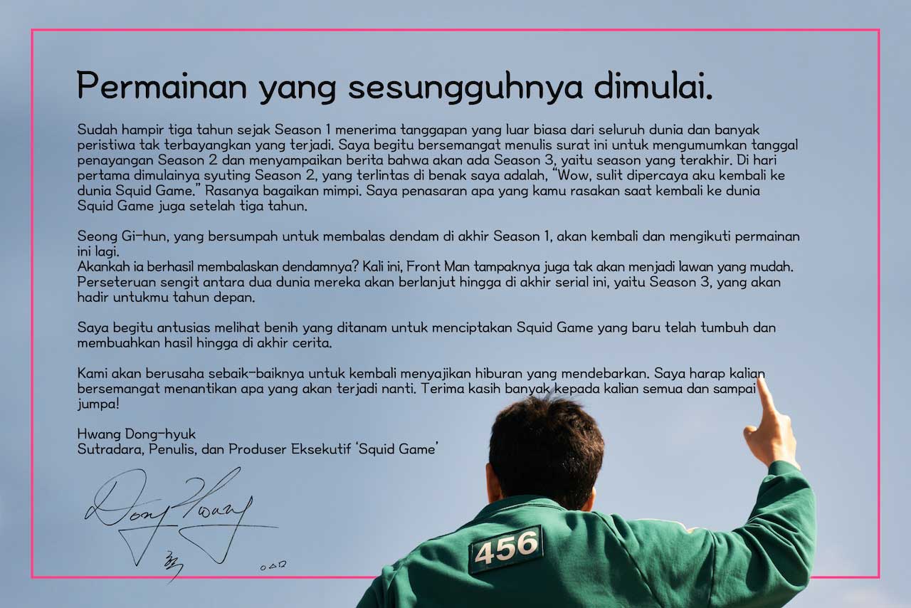 Resmi! Ini Jadwal Tayang Squidgame Season 2