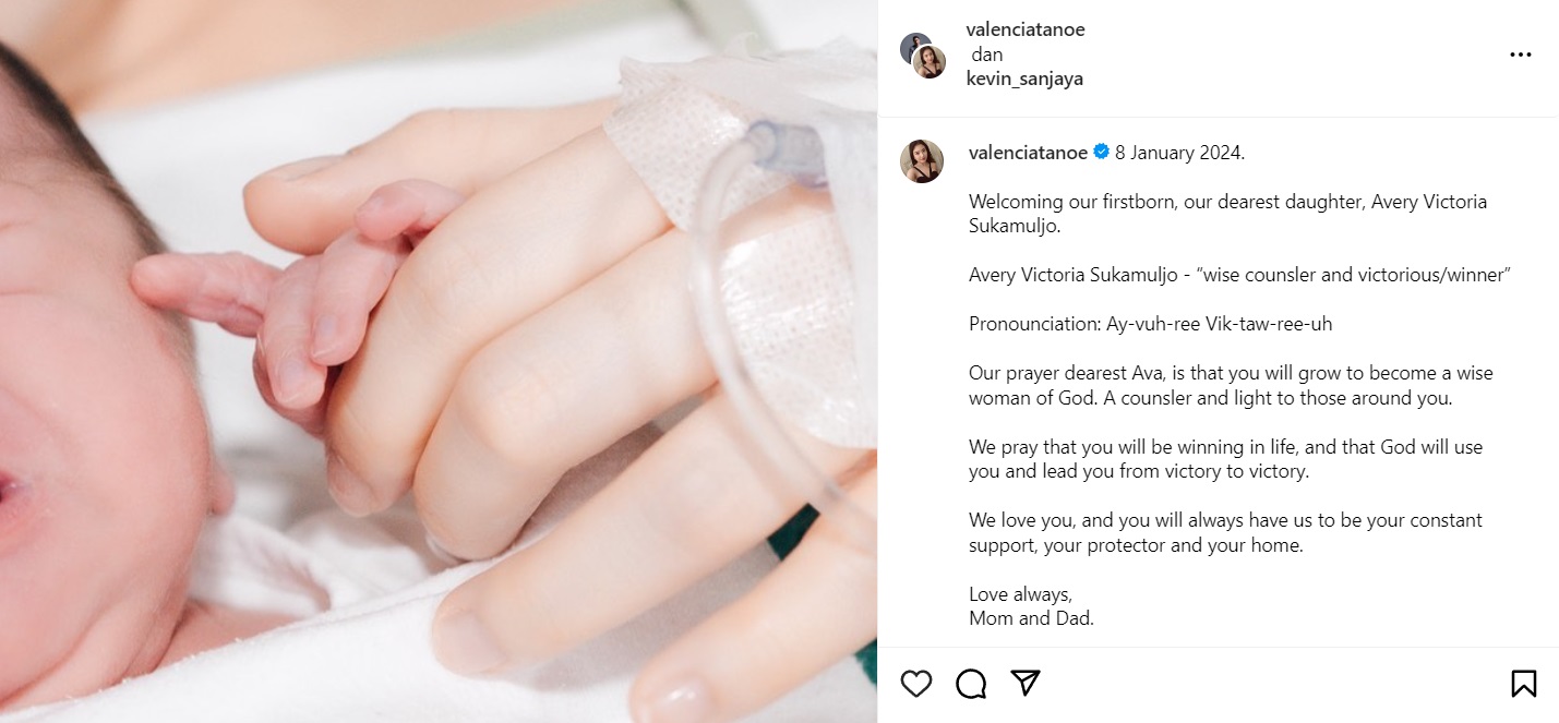 Selamat! Kevin Sanjaya dan Valencia Tanoesoedibjo Dikaruniai Anak Pertama
