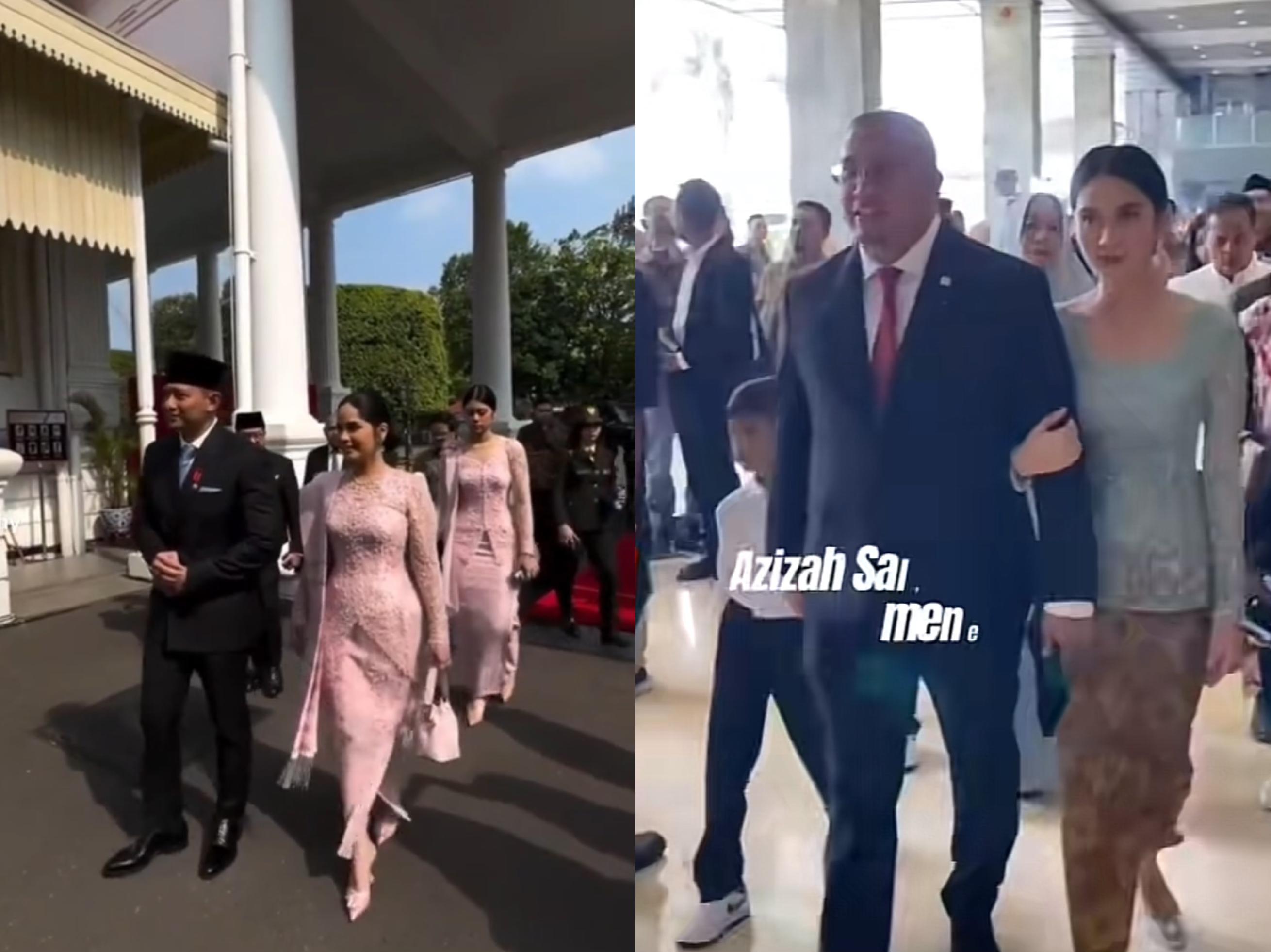 Warganet Bandingkan Sikap Azizah Salsha dan Almira Yudhoyono saat Dampingi Ayah Pelantikan