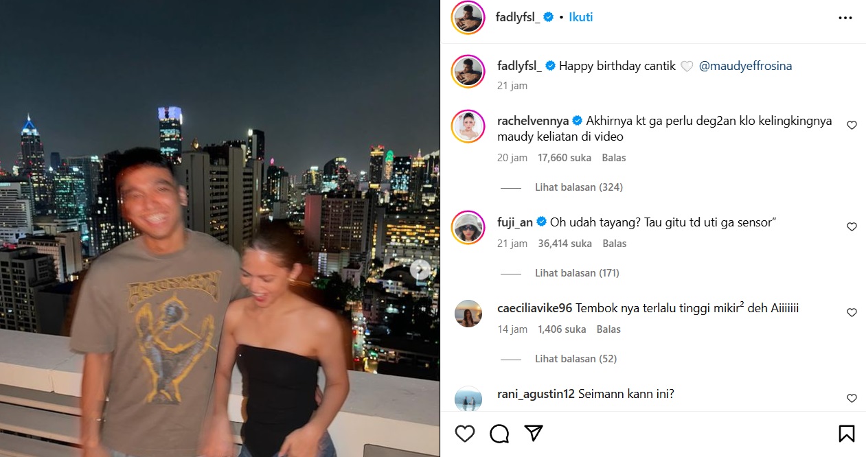 Profil Maudy Effrosina, Aktris Cantik yang Disebut-Sebut Pacar Baru Fadly Faisal