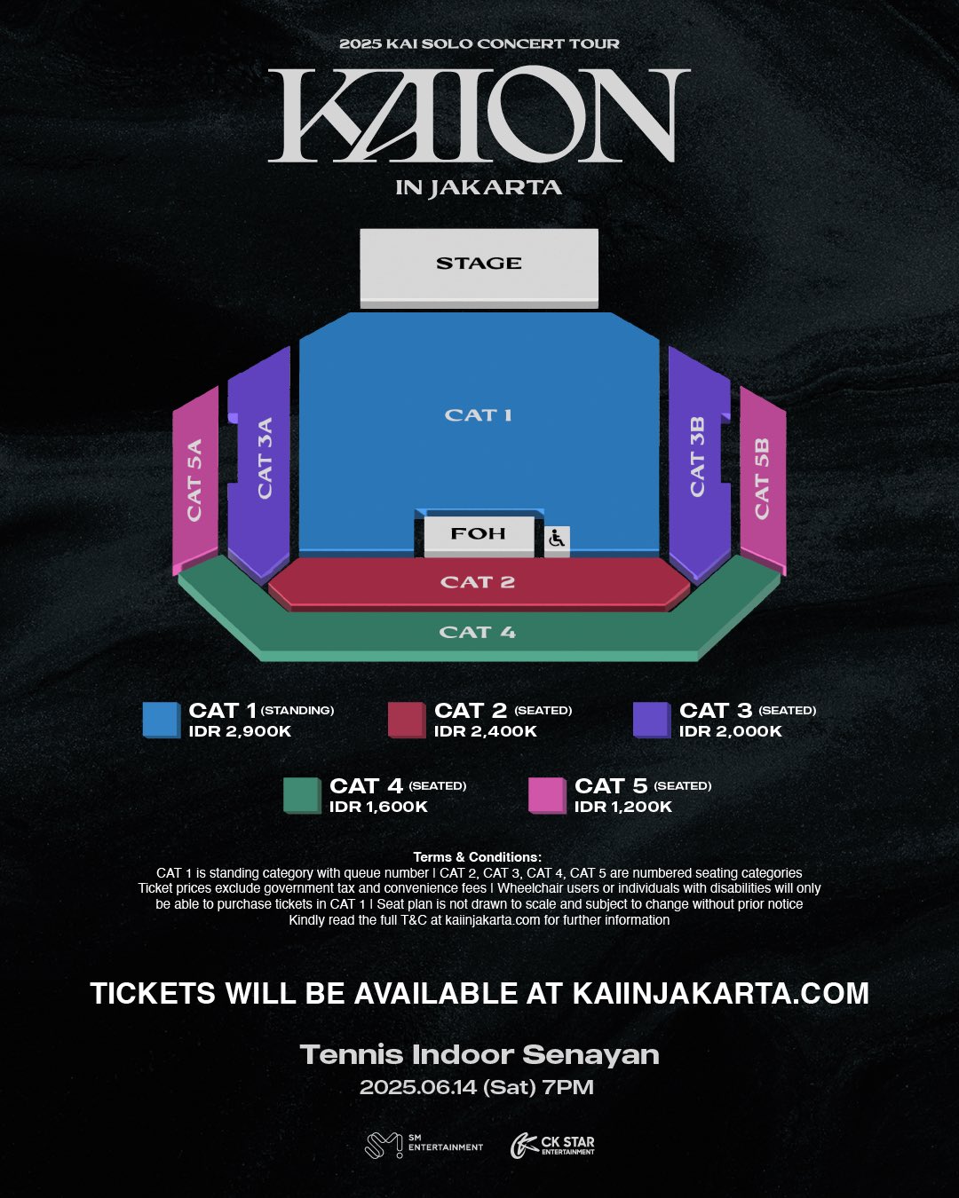 Harga Tiket Konser Kai EXO di Jakarta, Termurah Rp1,2 Juta!