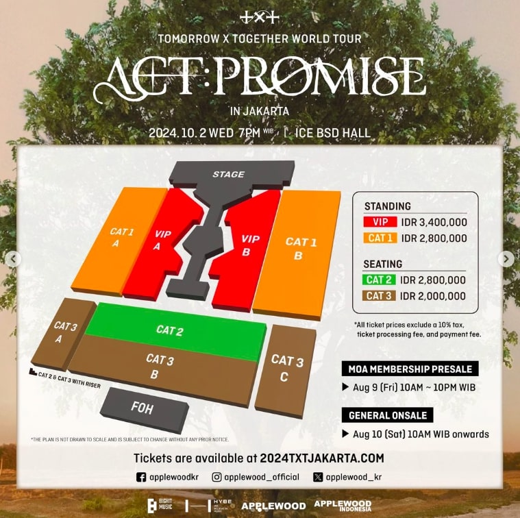Intip Harga Tiket Konser TXT Act: Promise di Indonesia 2 Oktober