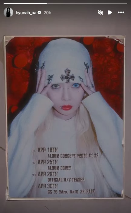 HyunA Akan Comeback setelah Hampir Setahun