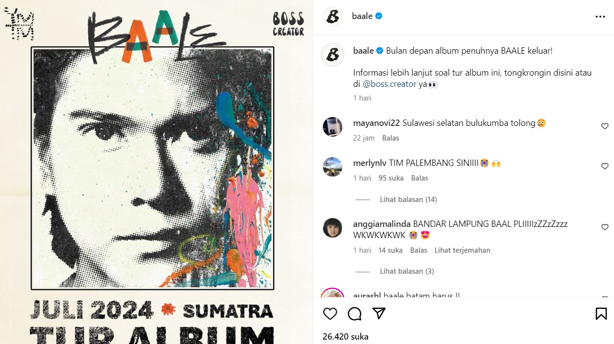 Iqbaal Ramadhan akan Tur Keliling Sumatra untuk Promosi Album Baru