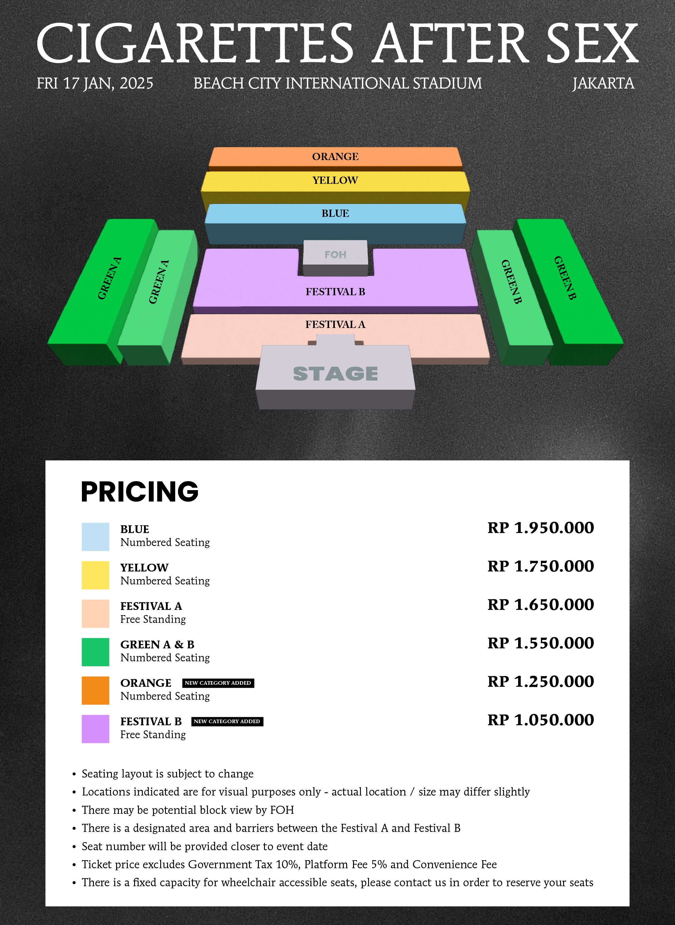 Promotor Tambah 2 Kategori Tiket Baru Konser Cigarettes After Sex