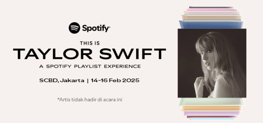 Swifties Merapat! Spotify Hadirkan Taylor Swift Playlist Experience di Jakarta