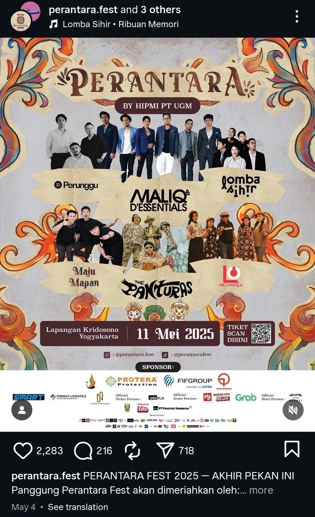 Warganet Sorot Konsistensi The Panturas, Mundur dari Pestapora tapi Tampil di Festival Lain dengan Sponsor Tambang
