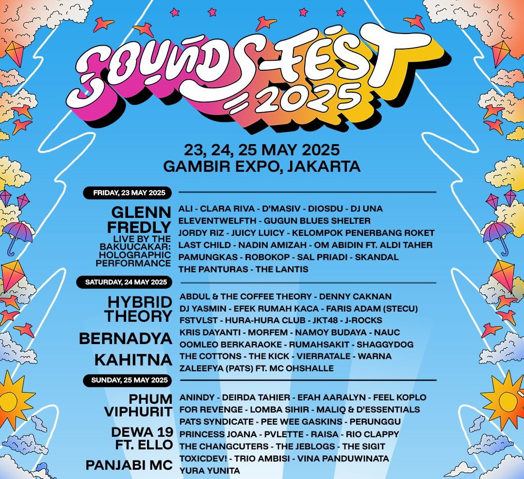 Digelar di Jakarta, Soundsfest 2025 Hadirkan JKT48, Bernadya hingga Phum Viphurit
