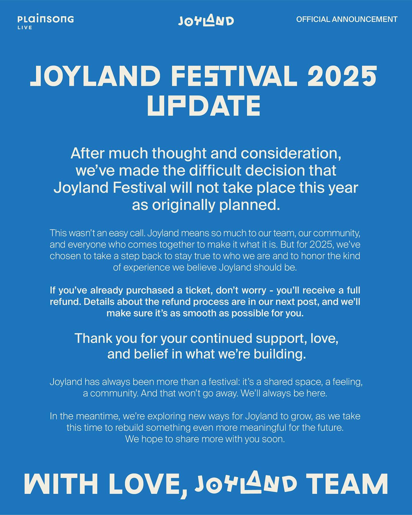 Joyland Festival 2025 Dibatalkan