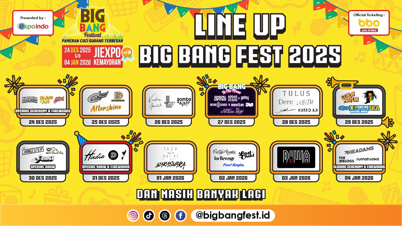 Jadwal Konser dan Festival Musik Desember 2025: Siap Pesta Akhir Tahun di Jakarta, Bali, dan Bogor