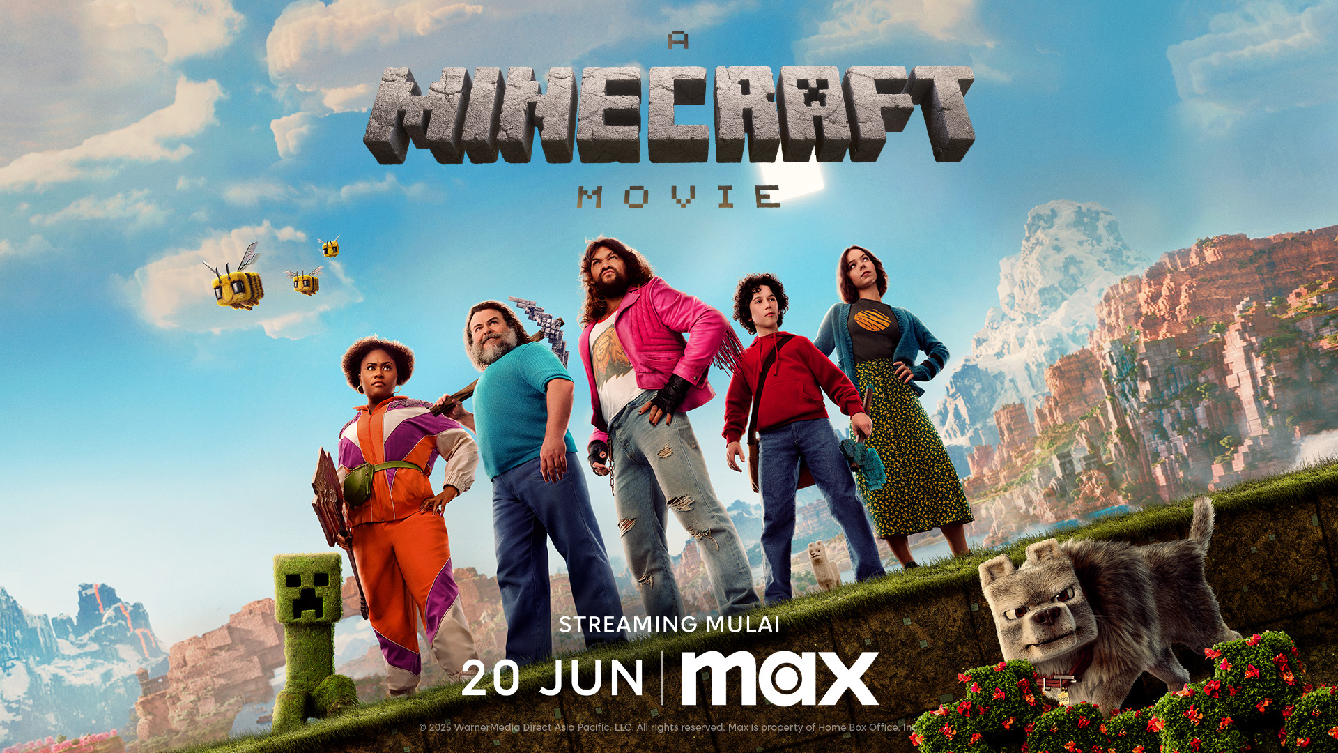 A Minecraft Movie Tayang Eksklusif di Max pada 20 Juni