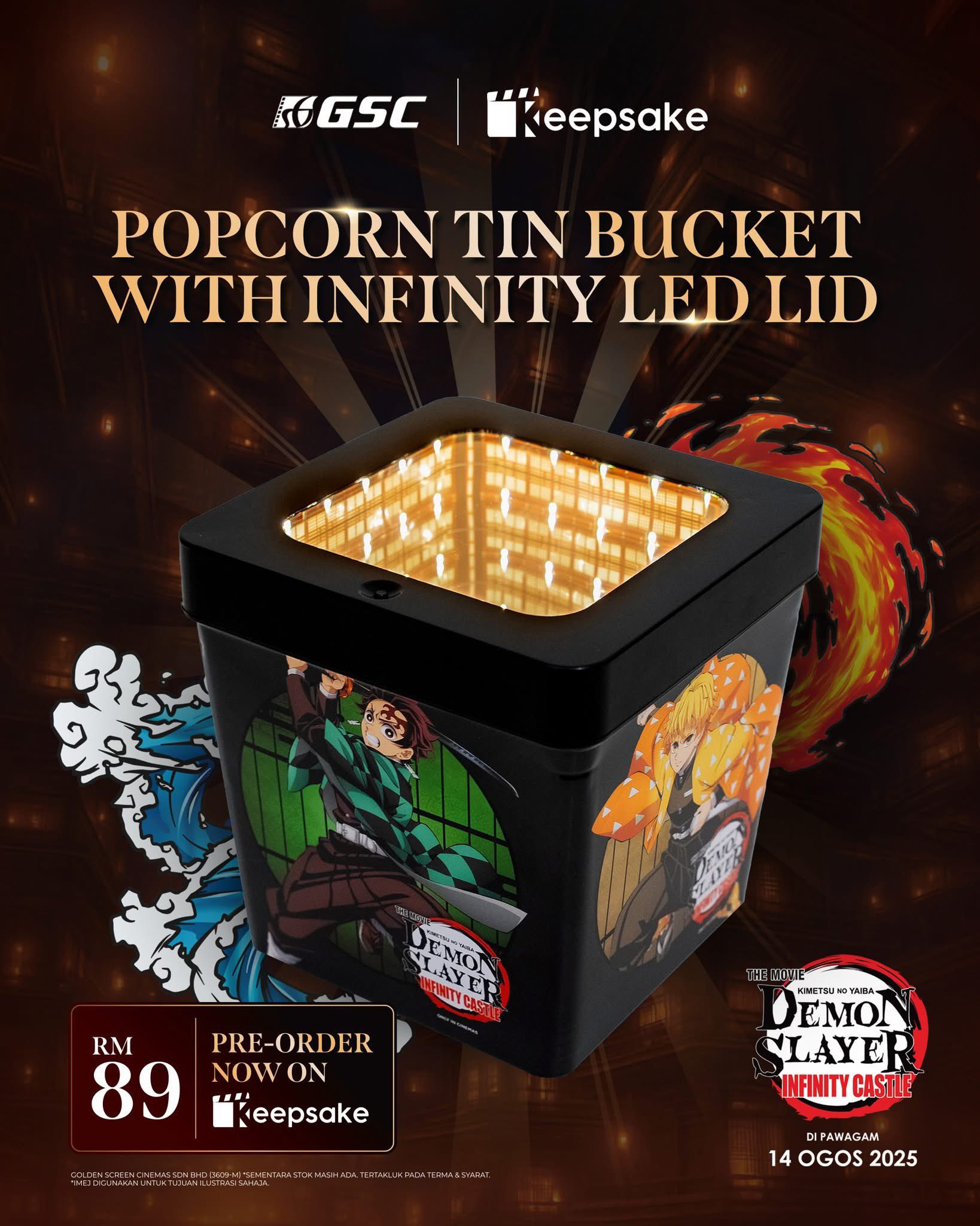 Bioskop Ini Hadirkan Popcorn Bucket Demon Slayer: Infinity Castle, Bikin Fans Ngiler!
