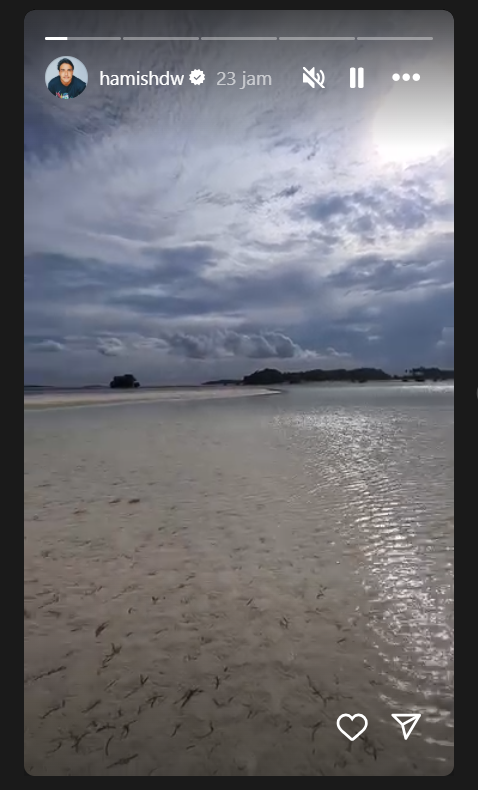 Digugat Cerai Raisa, Hamish Daud Pamer Foto di Pantai