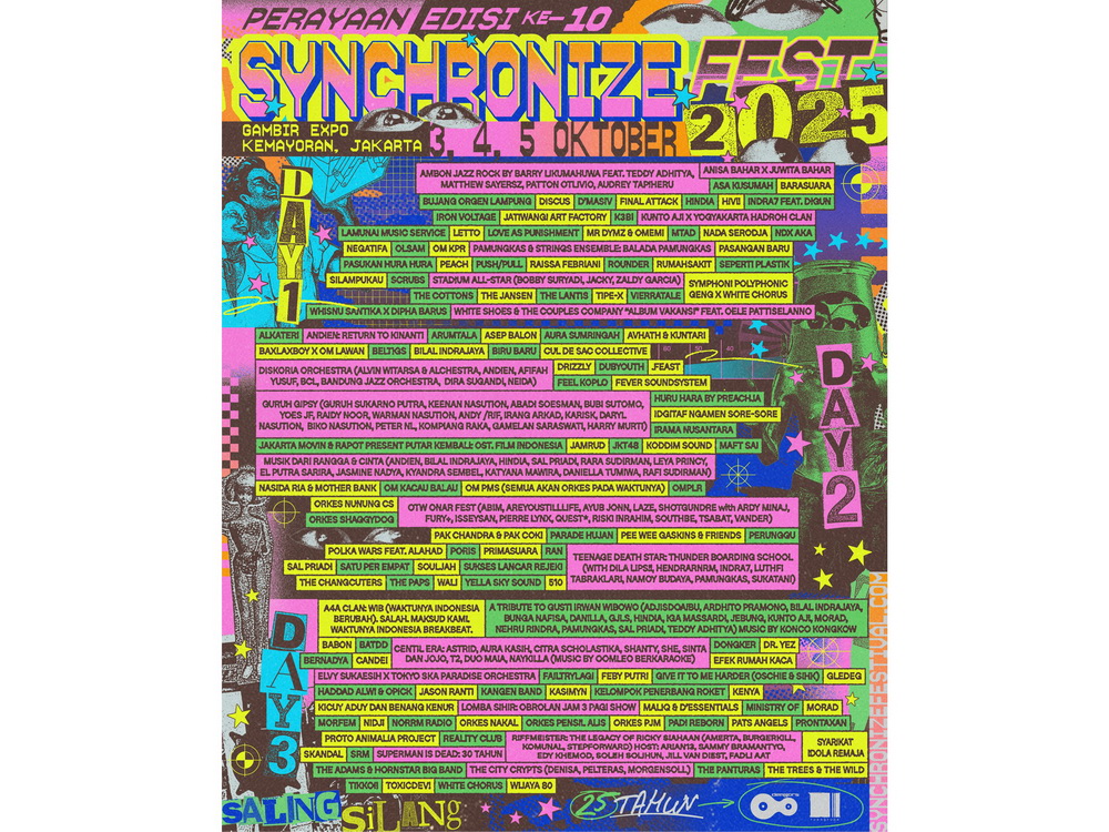 Jadwal Konser dan Festival Musik Oktober 2025: Foo Fighters, Mariah Carey, hingga Synchronize