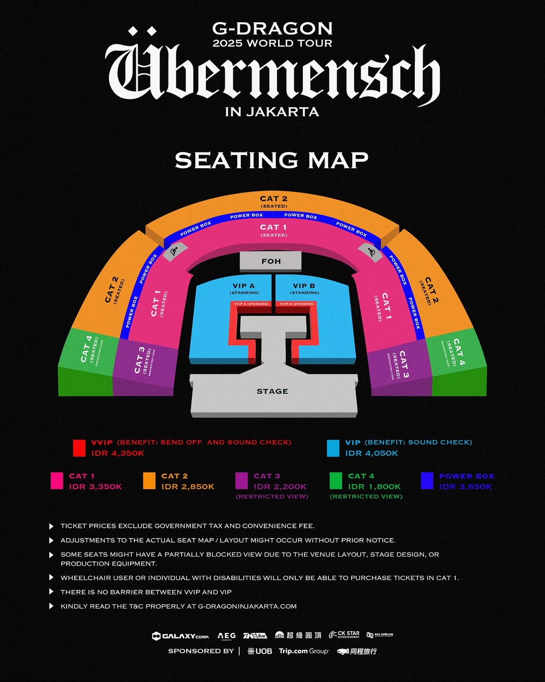 Jadwal Penjualan dan Harga Tiket Konser G-Dragon di Jakarta