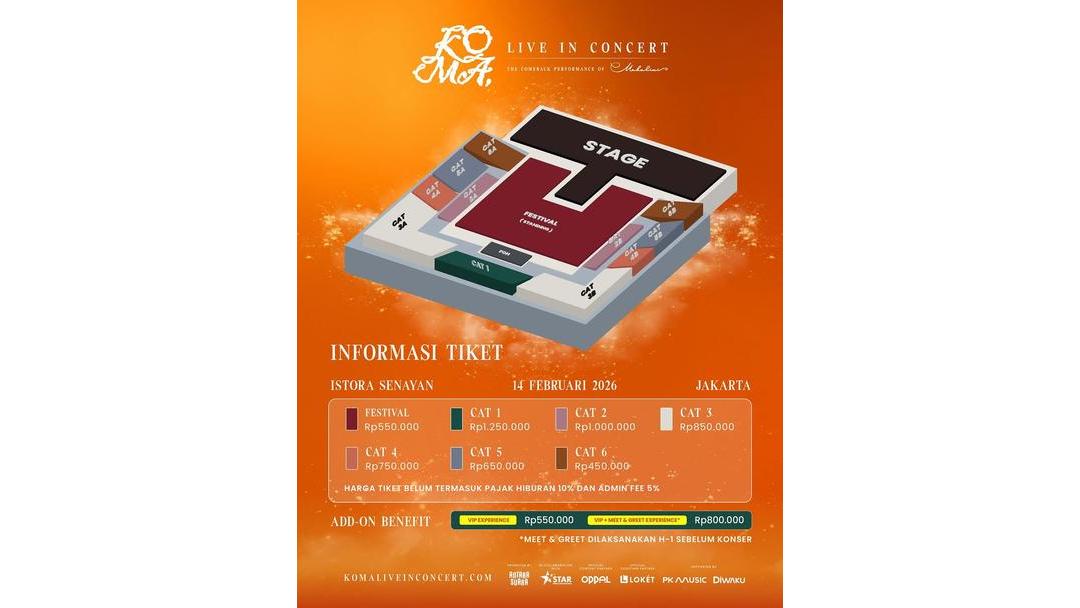 Harga Tiket Konser Mahalini KOMA 2026 Jakarta, Lebih Murah dari Kuala Lumpur?