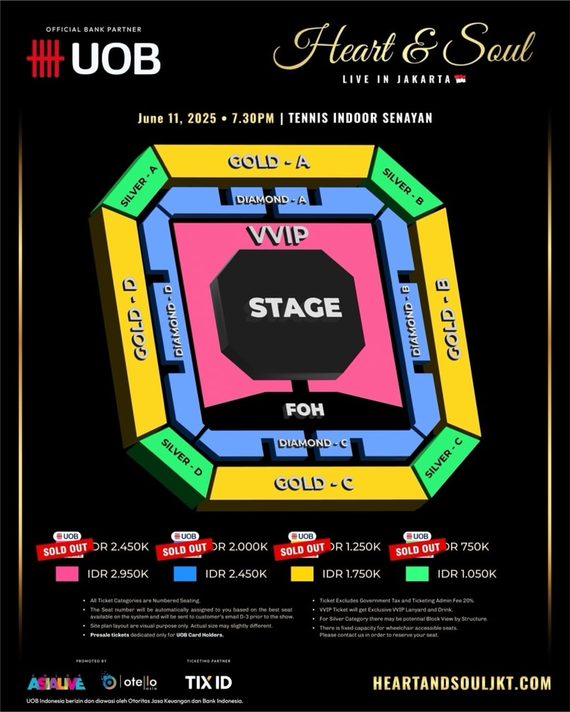Besok! Heart & Soul Live in Jakarta 2025 Hadir dengan Panggung 360 Derajat