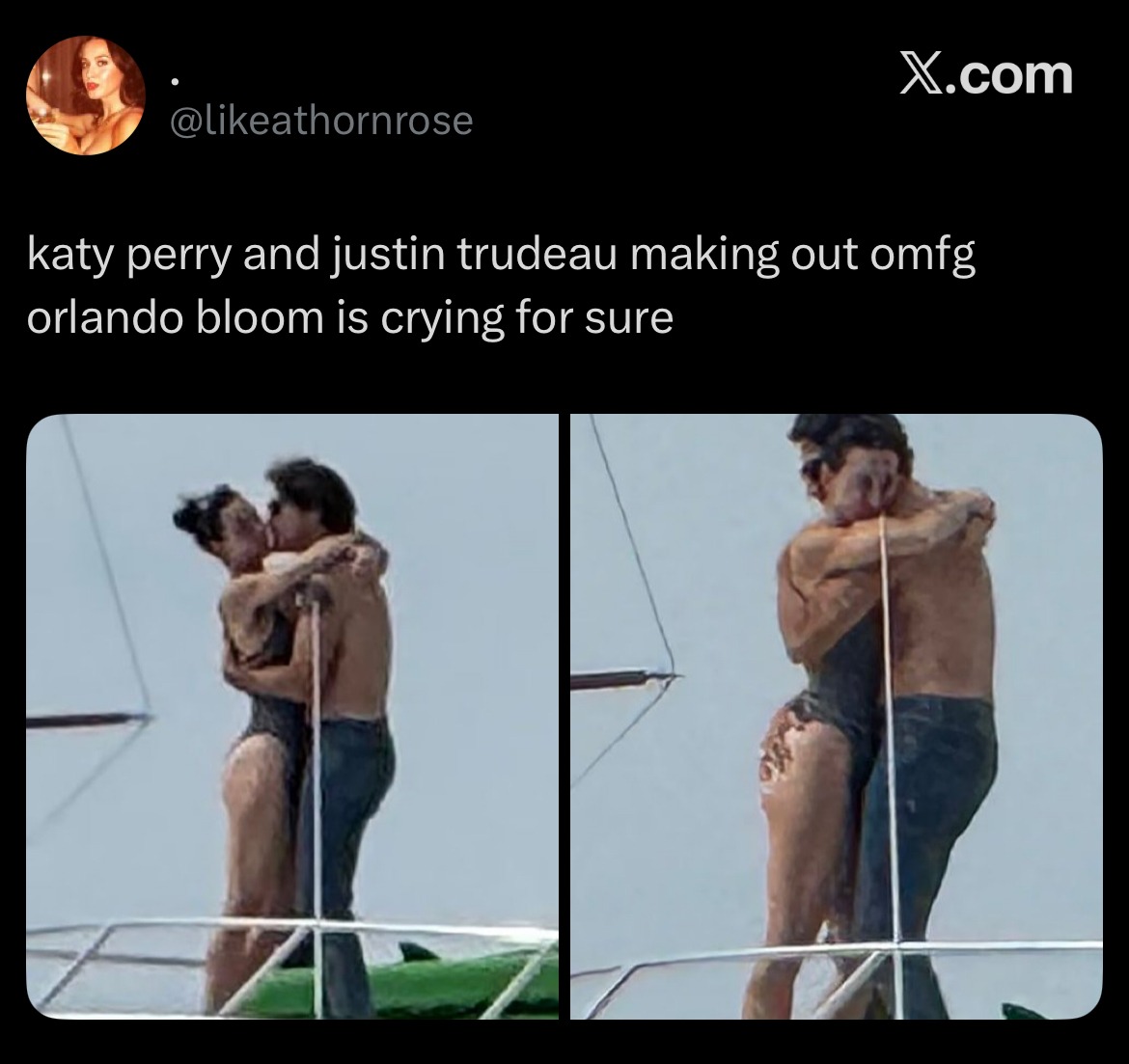 Katy Perry Terciduk Bermesraan dengan Mantan PM Kanada di Kapal Pesiar