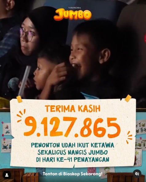 Geser <i>Agak Laen</i>, <i>Jumbo</i> Resmi Jadi Film Indonesia Terlaris ke-2