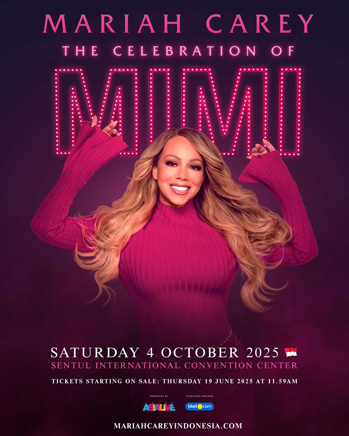 Mariah Carey Resmi akan Konser di Indonesia!