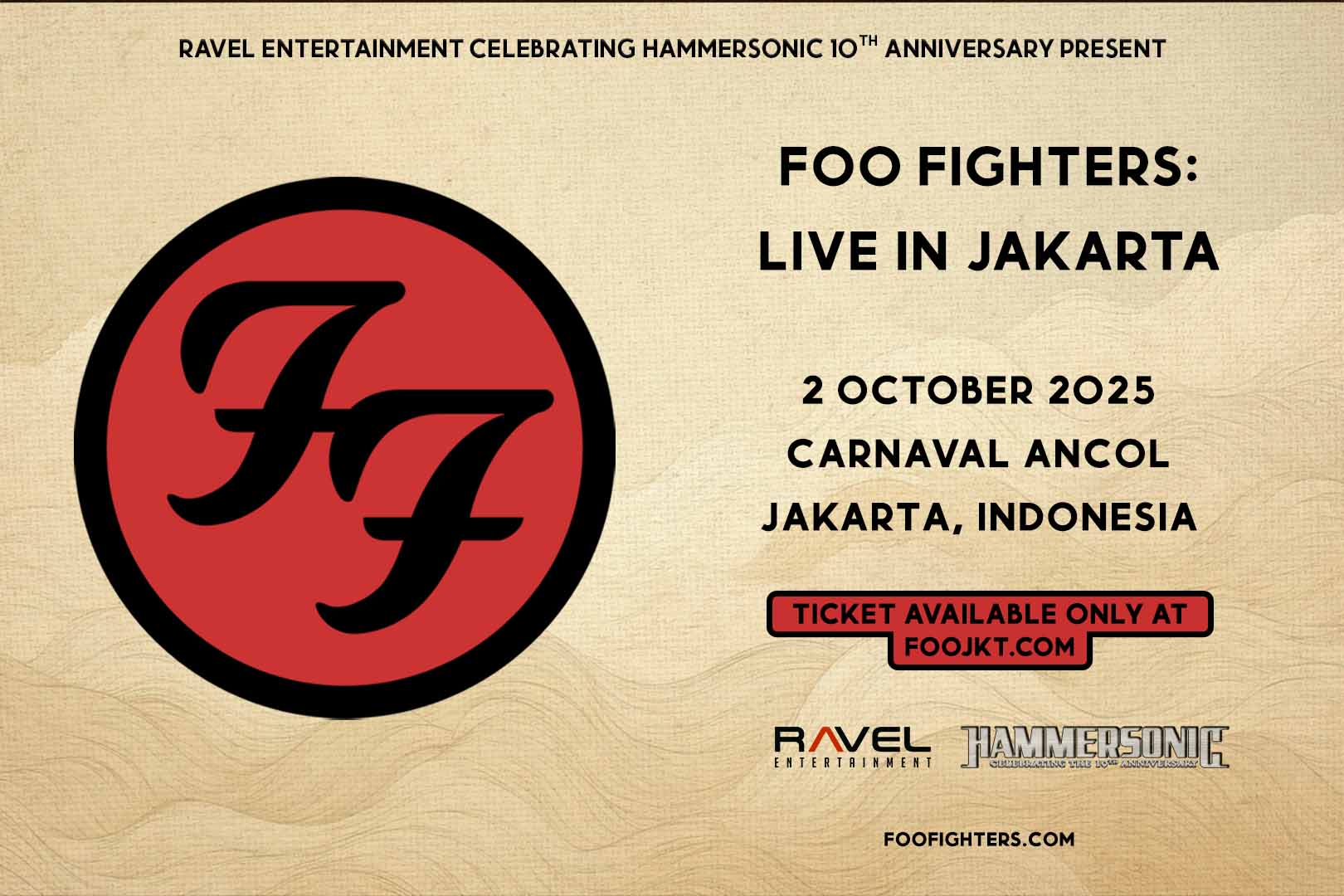Jadwal Konser dan Festival Musik Oktober 2025: Foo Fighters, Mariah Carey, hingga Synchronize