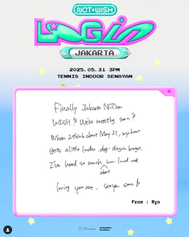 Jelang Konser di Jakarta, Sion hingga Ryo NCT WISH Tulis Pesan untuk Penggemar