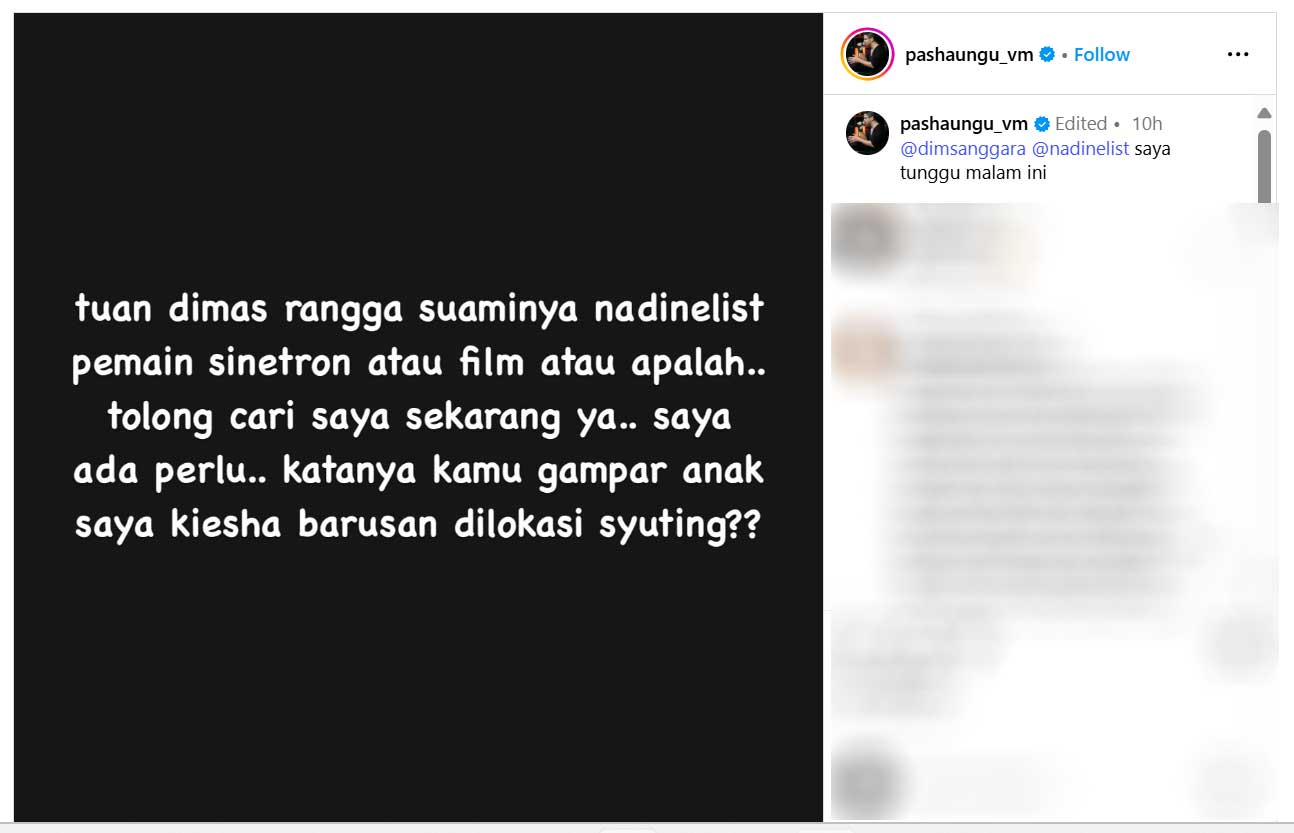 Pasha Ungu Murka Anaknya Diduga Ditampar Aktor Dimas Anggara