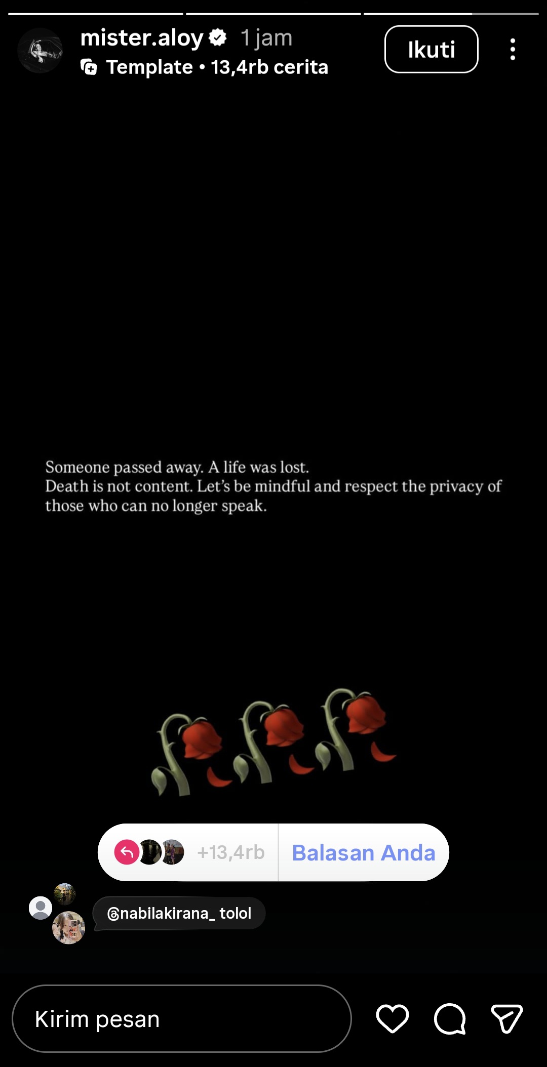 Reaksi AAA Clan atas Kepergian Lula Lahfah