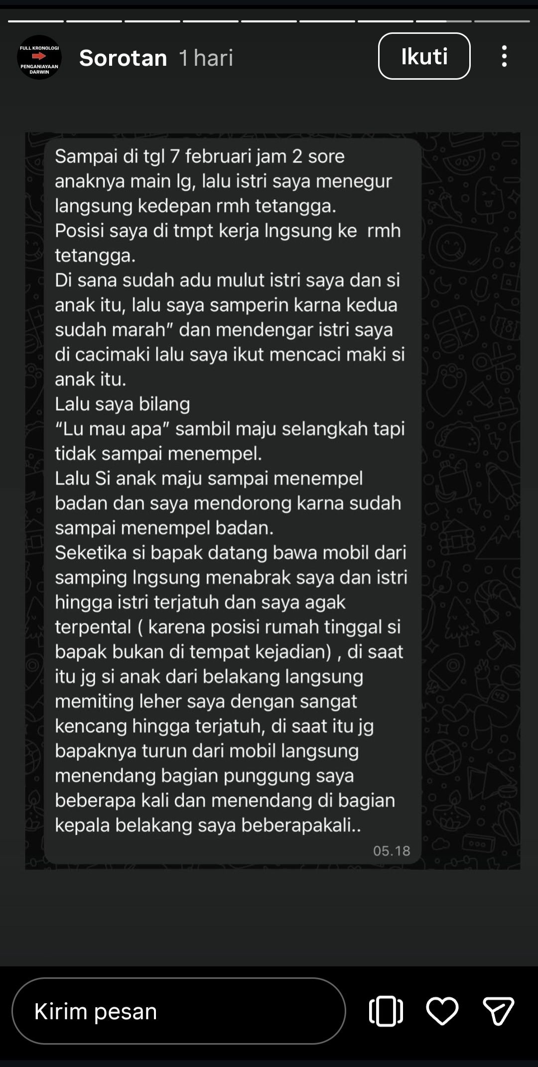 Tegur Tetangga Main Drum hingga Larut Malam, Pasutri di Cengkareng Malah Digebuki