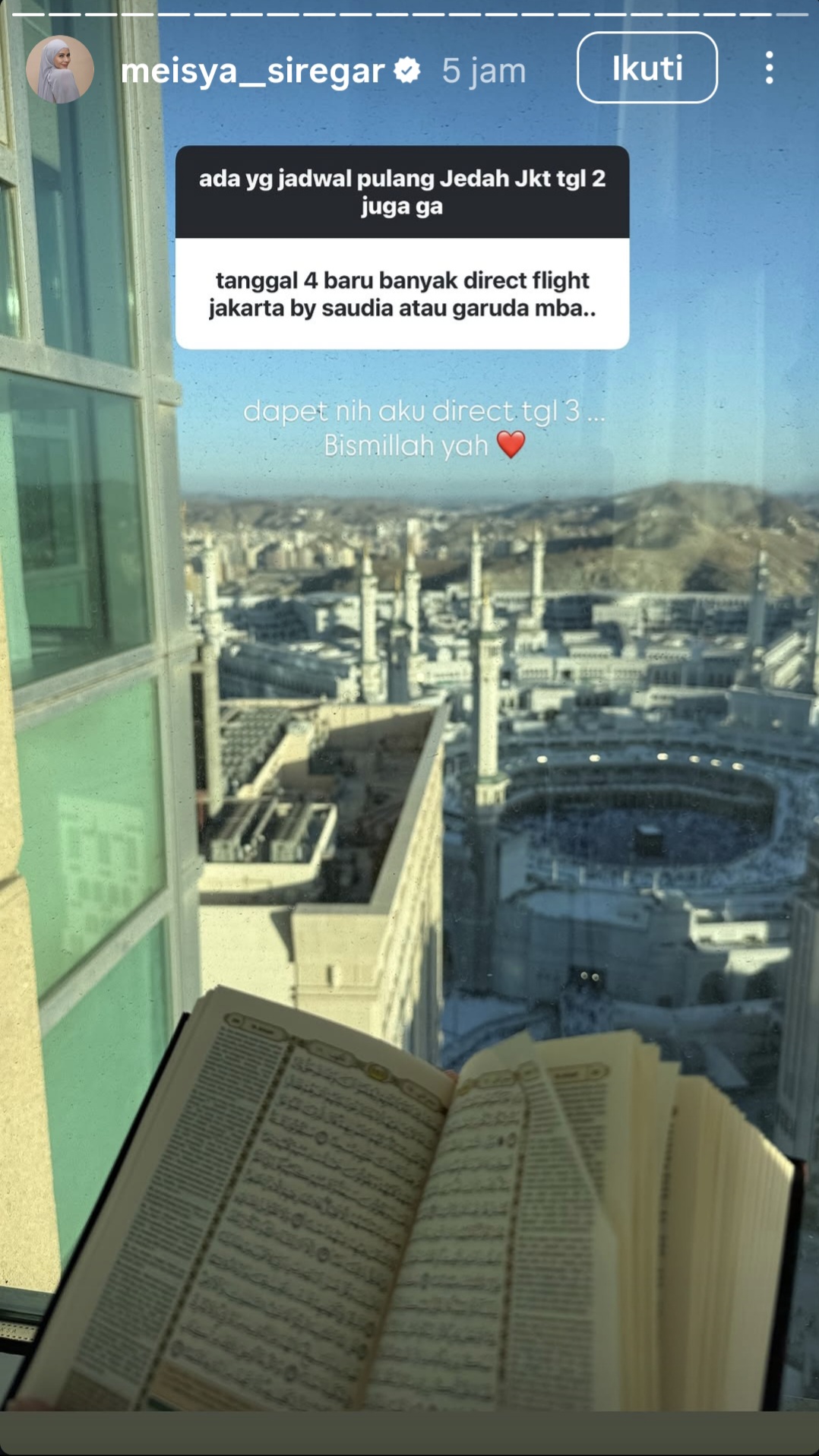 Imbas Perang Iran-AS, Bebi Romeo dan Meisya Siregar Tertahan di Arab Saudi