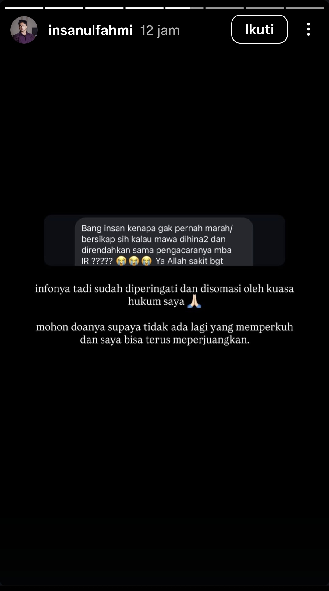 Wardatina Mawa Dihina Pengacara Inara Rusli, Insanul Fahmi Beri Somasi