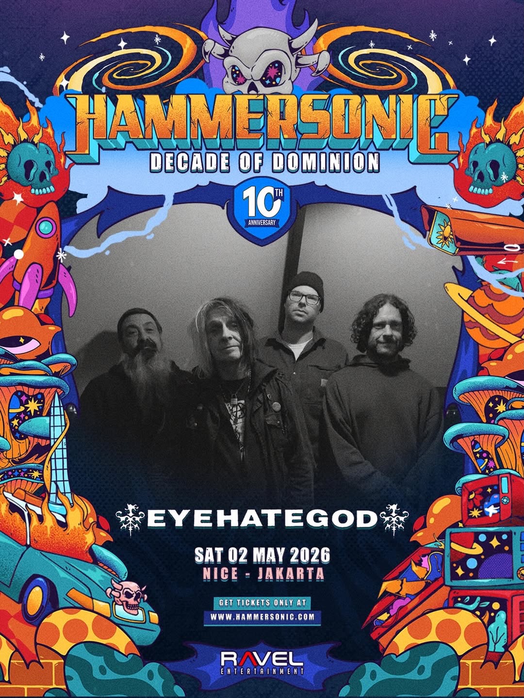 Dedengkot Sludge Metal Eyehategod Siap Tampil di Hammersonic 2026