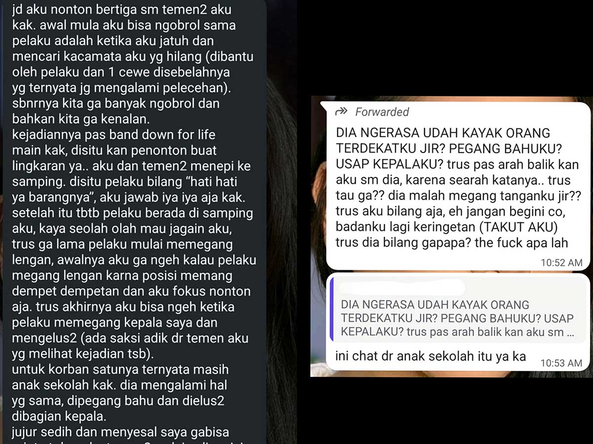 Terjadi Pelecehan di Konser Tribute to Andrie Yunus