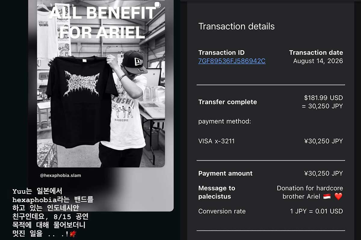 Komunitas Hardcore Seoul dan Metal Jepang Galang Donasi untuk Pekerja Indonesia