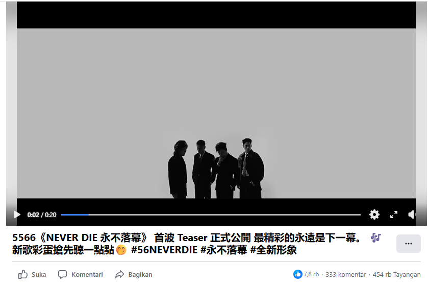Reuni Legendaris, Boy Group Taiwan 5566 Gelar Tur Dunia NEVER DIE