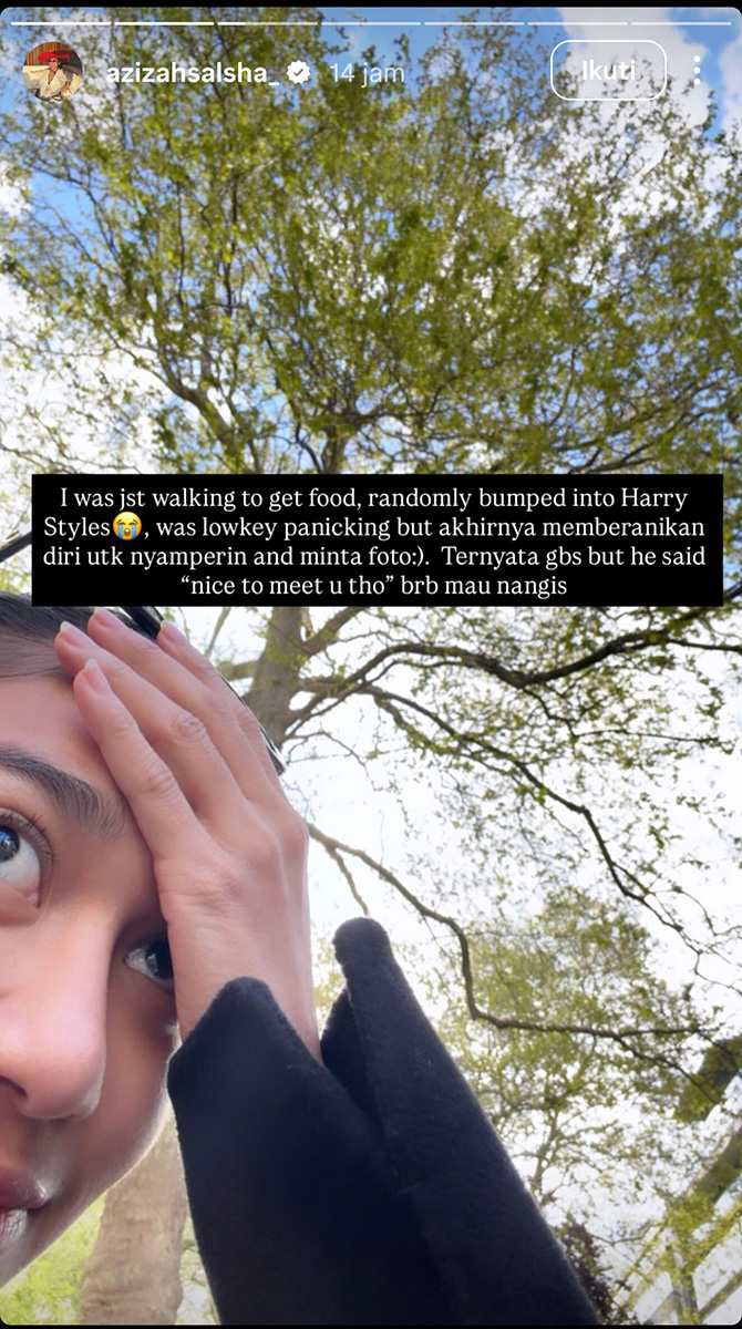 Harry Styles Tolak Ajakan Foto Azizah Salsha