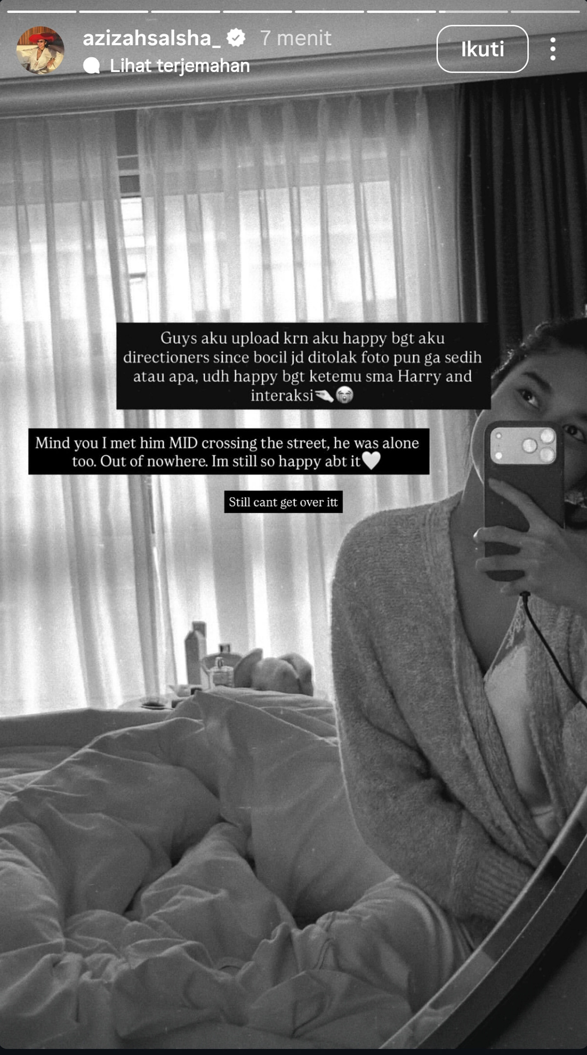 Harry Styles Tolak Ajakan Foto Azizah Salsha