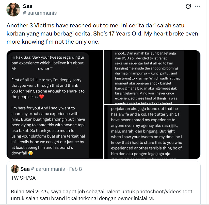 Rangkuman Kesaksian Korban dalam Dugaan Kasus Pelecehan Mohan Hazian