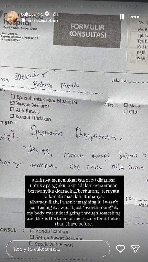 Nadin Amizah Alami Gangguan Pita Suara, Ini Gejala yang Dirasakannya