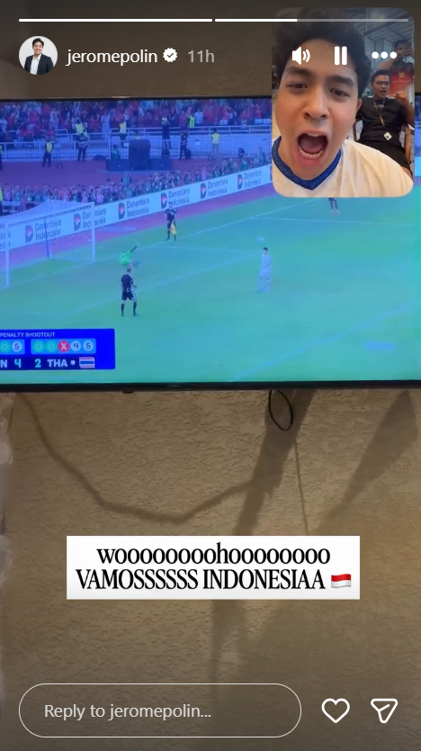 Reaksi Jerome Polin atas Kemenangan Indonesia di FIFA ASEAN Cup 2026