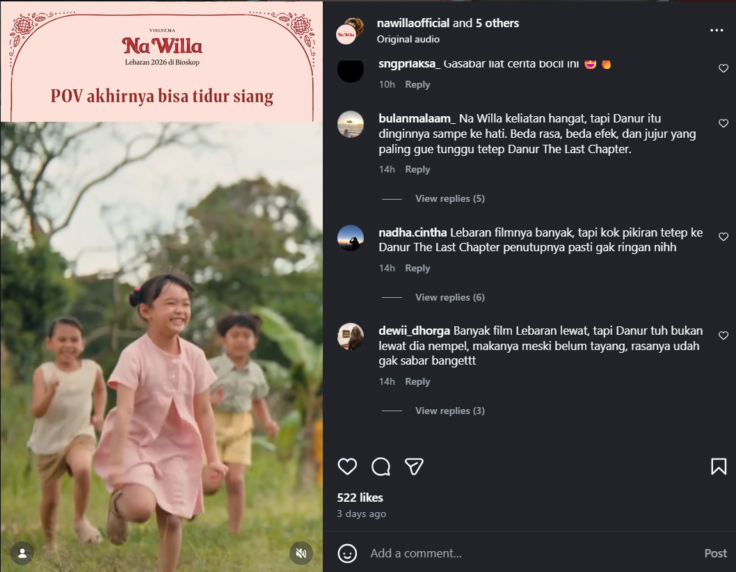Akun Film Na Willa Diserbu Fans Danur, Sutradara Ryan Adriandhy: Salah Lapak?